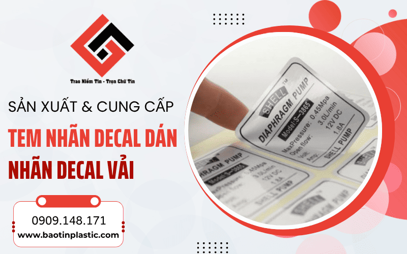 tem nhãn decal dán
