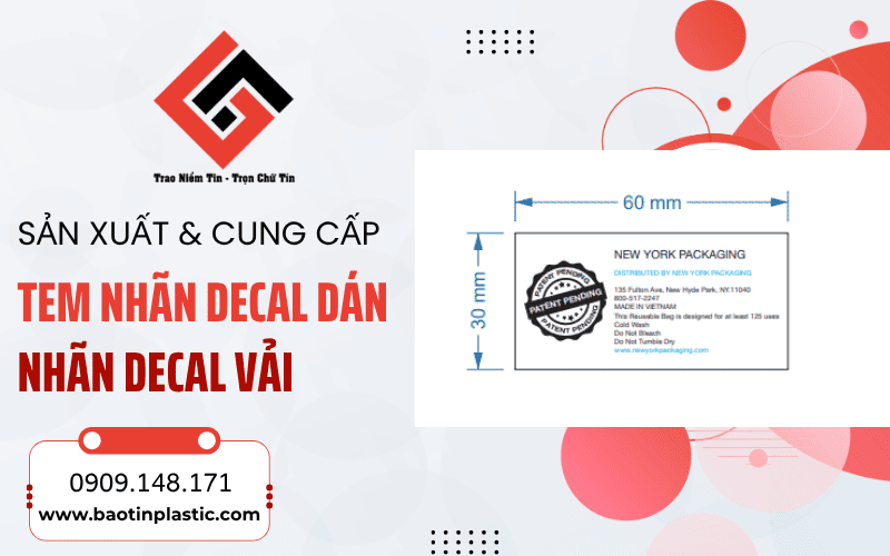 tem nhãn decal dán